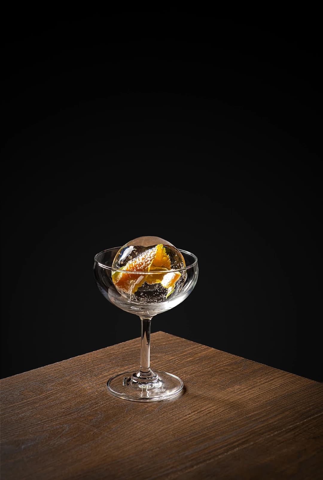 Orange zest infused sphere